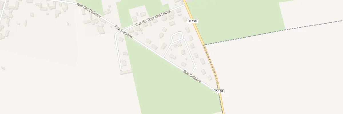 Plan du 9007 Rue des Delabre à Buigny-lès-Gamaches