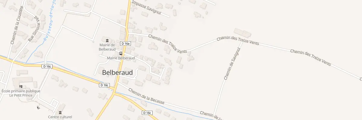 Plan du 8 Che des Treize Vents à Belberaud