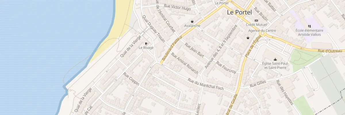 Plan du 2 Rue Amiral Ronarch au Portel