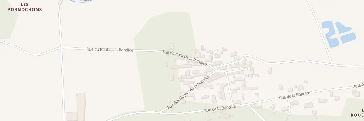 Plan du 9018A Rue du Pont de la Bondice à Gièvres