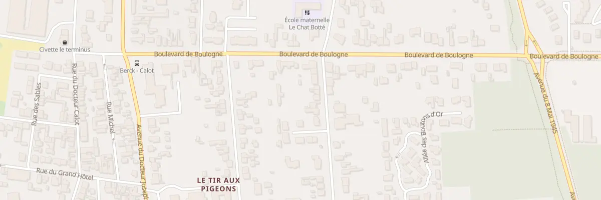 Plan du 83 Rue Mal de Lattre de Tassigny à Berck
