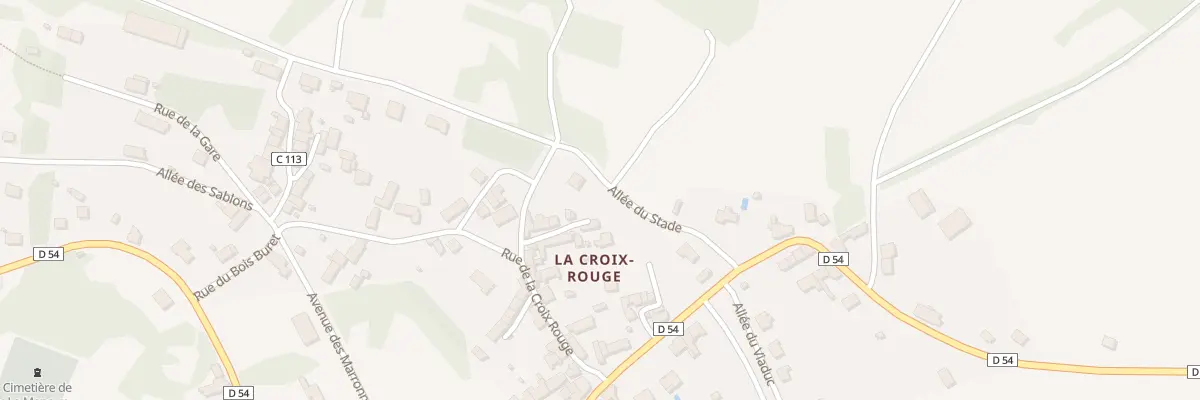 Plan du 3 All du Stade au Menoux