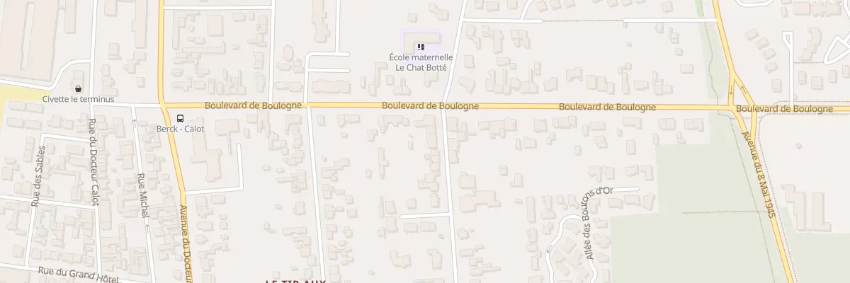 Plan du 89 Rue Mal de Lattre de Tassigny à Berck