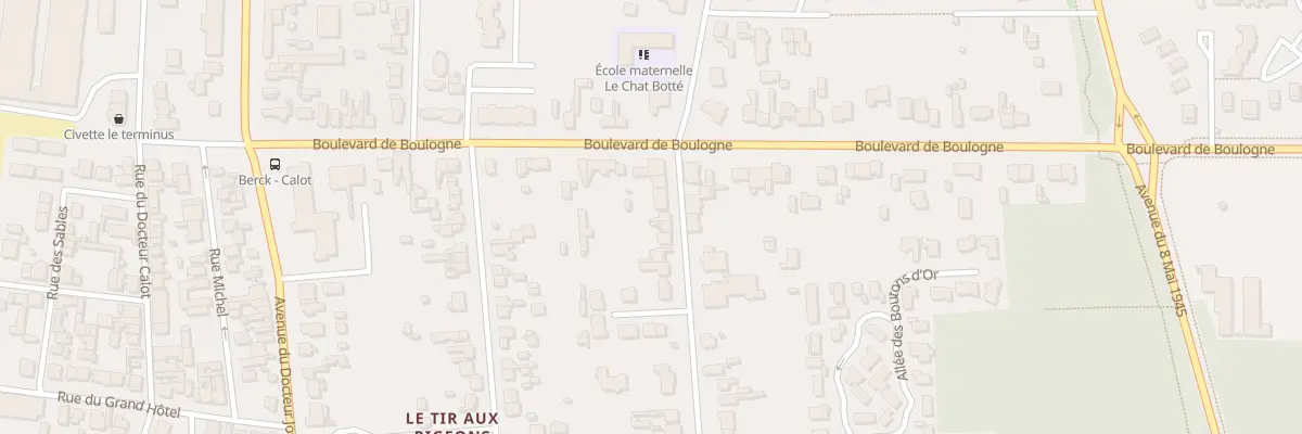 Plan du 87 Rue Mal de Lattre de Tassigny à Berck