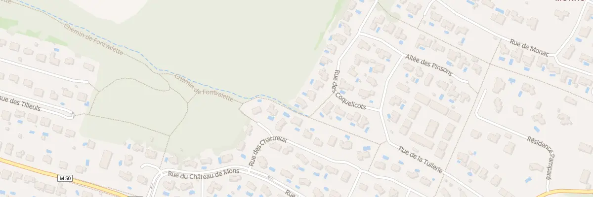 Plan du 2 Pass de Fonds Valette à Mons