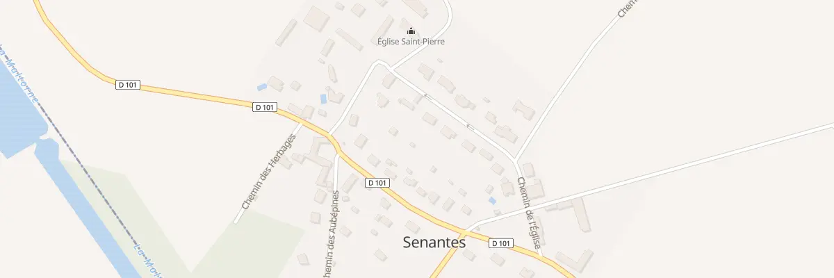 Plan du 9 Che de l’Eglise à Senantes