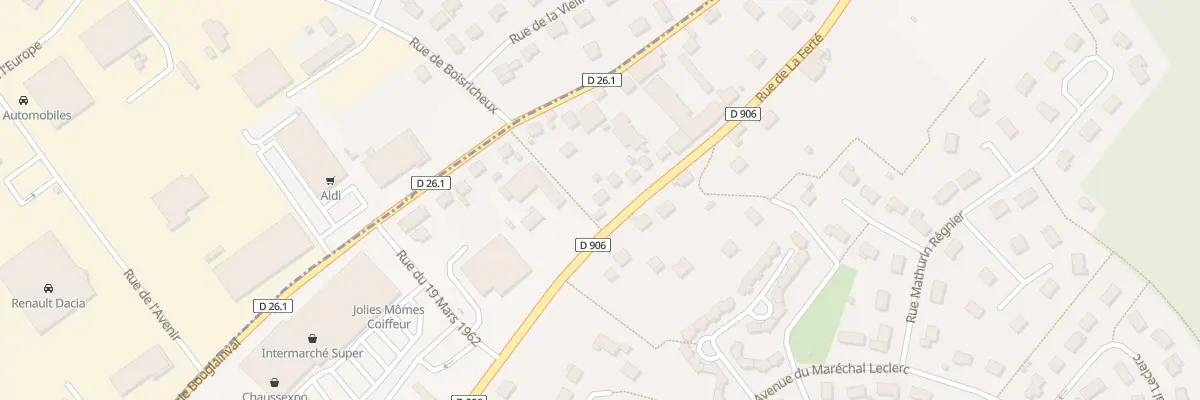 Plan du 68 Rue de la Ferté à Maintenon