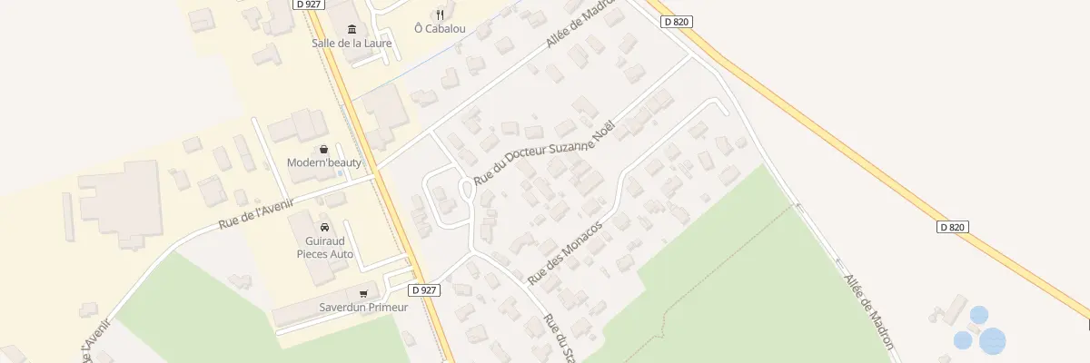 Plan du 27 Rue du Docteur Suzanne Noël à Saverdun
