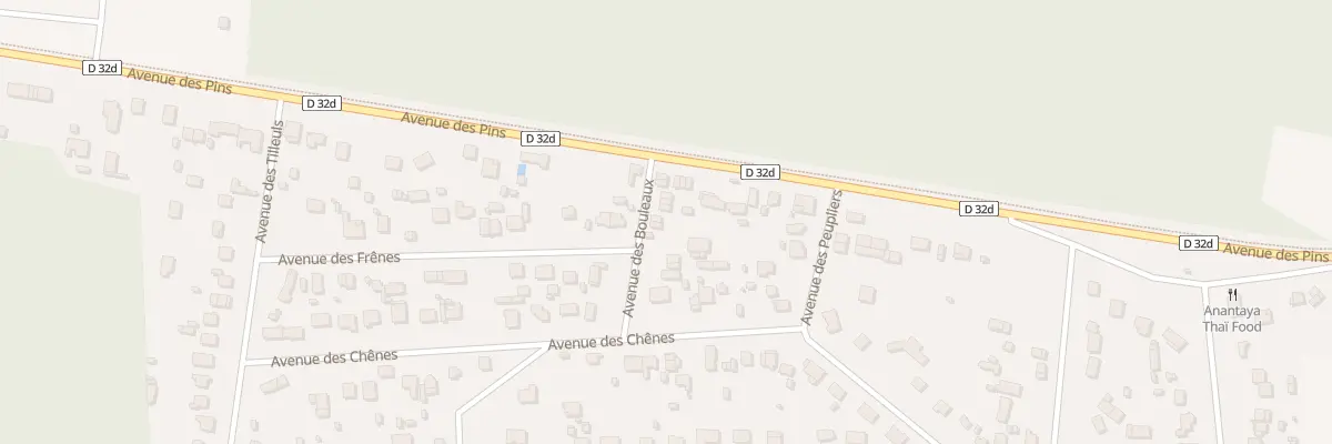 Plan du 1F Av des Bouleaux à Quend