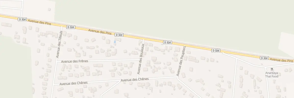 Plan du 1D Av des Bouleaux à Quend