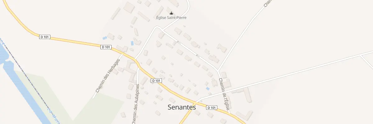 Plan du 7 Che de l’Eglise à Senantes