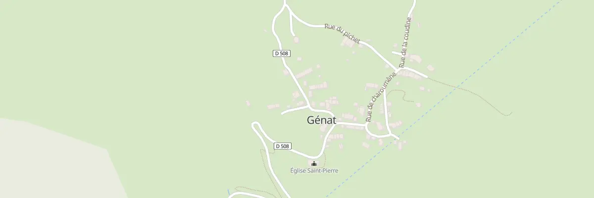Plan du 3 Le Village à Génat