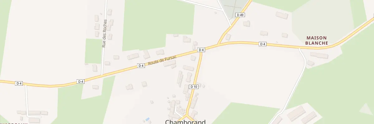 Plan du 2 Rue de la Tour à Chamborand