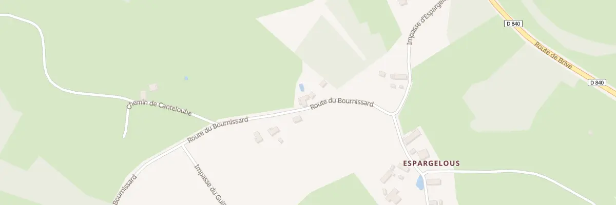 Plan du 5835 Espargelous à Martel