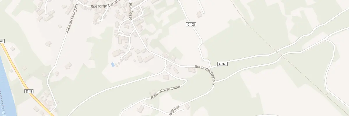 Plan du 1 Rte des Bignaux au Menoux