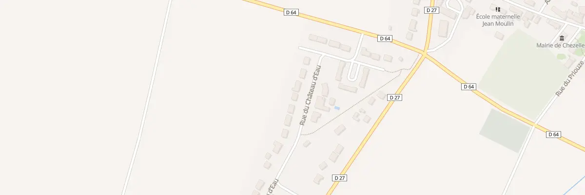 Plan du 22 Rue du Château d’Eau à Chezelles