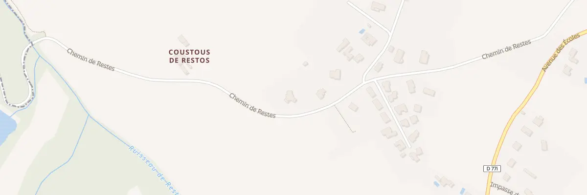 Plan du 710 Che de Restes à Gragnague