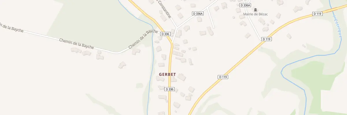 Plan du 4 Gerbet Hameau à Bézac