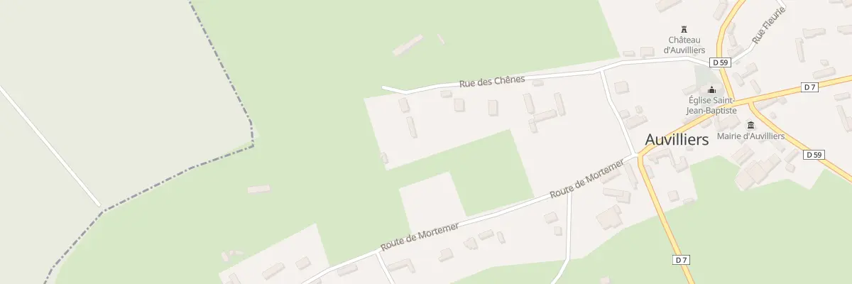 Plan du 19 Rue des Chênes à Auvilliers