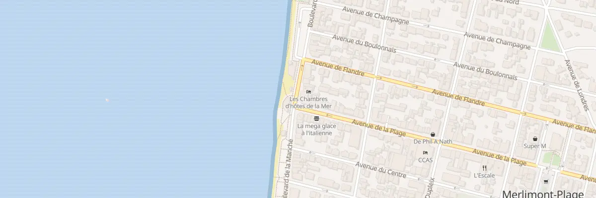 Plan du 1 Av de la Plage à Merlimont