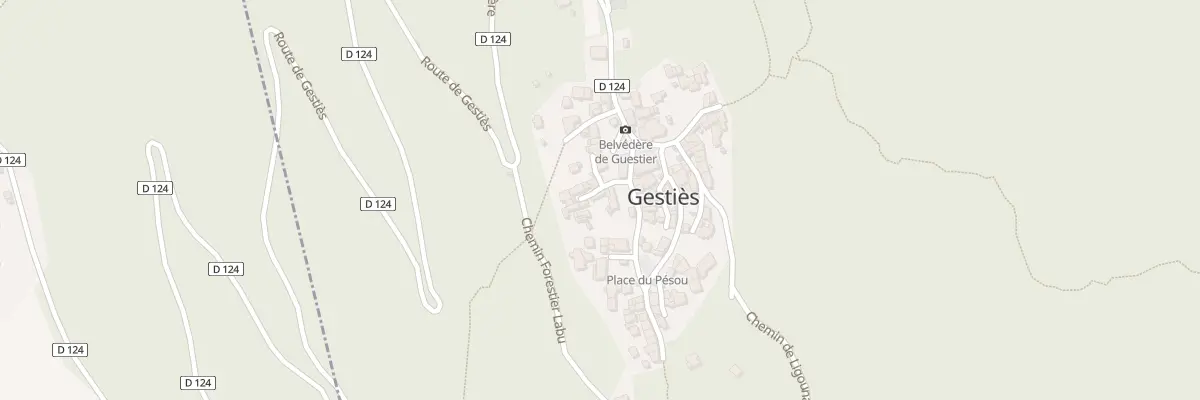 Plan du 1 Rue de Chaliou à Gestiès