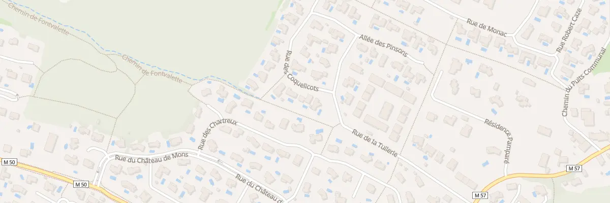Plan du 3 Rue des Coquelicots à Mons