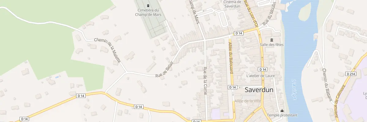 Plan du 25 Rue de Belair à Saverdun