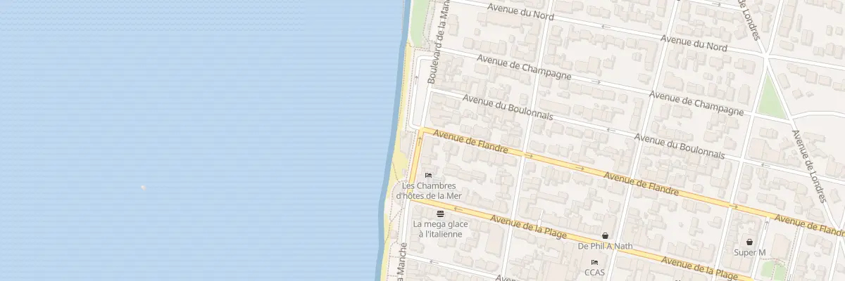 Plan du 48 Res Bleu Blanc Plage Bd Manche à Merlimont