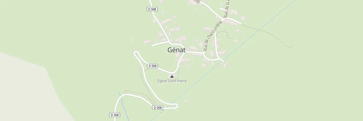 Plan du 5001 Le Village à Génat