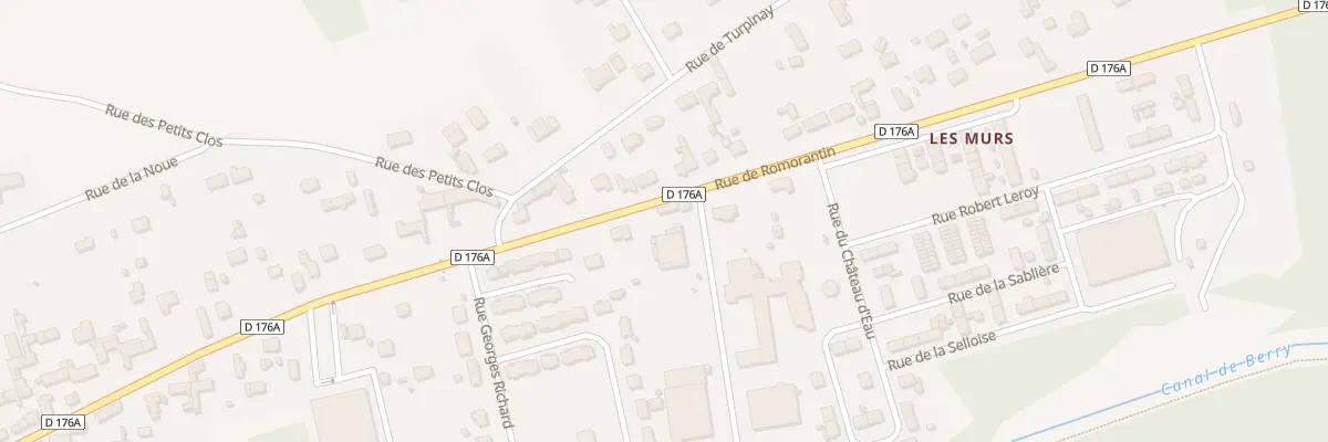 Plan du 124 Rue de Romorantin à Selles-sur-Cher