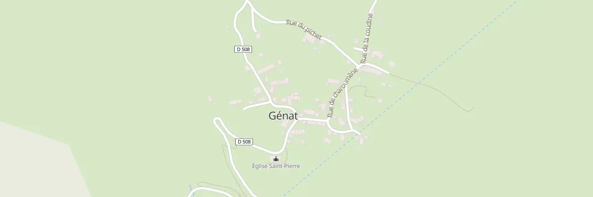 Plan du 12 Le Village à Génat