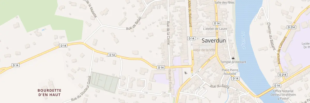 Plan du 18 Rue de la Corne à Saverdun