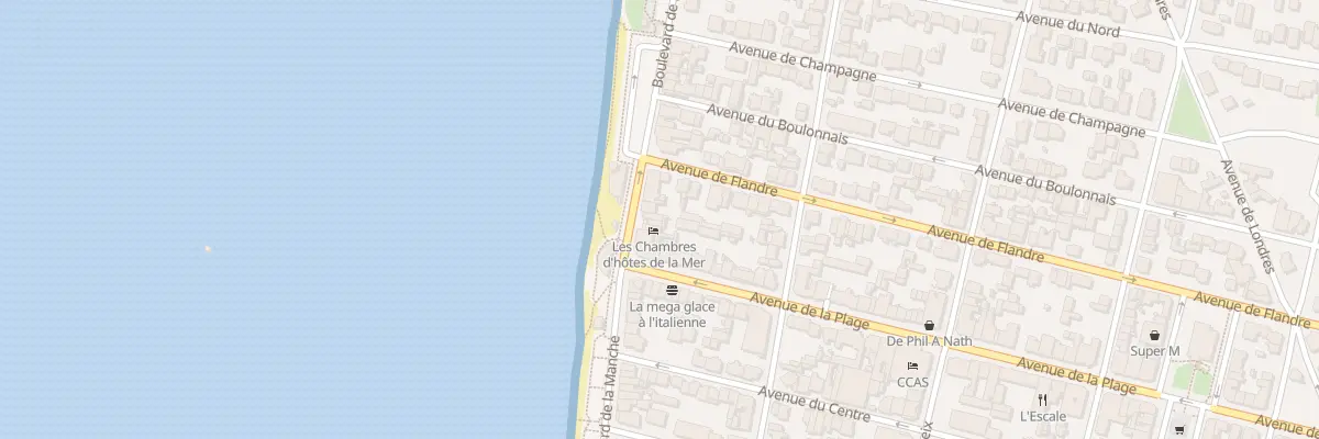 Plan du 52 Bd de la Manche à Merlimont