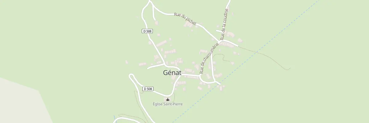 Plan du 5000 Le Village à Génat