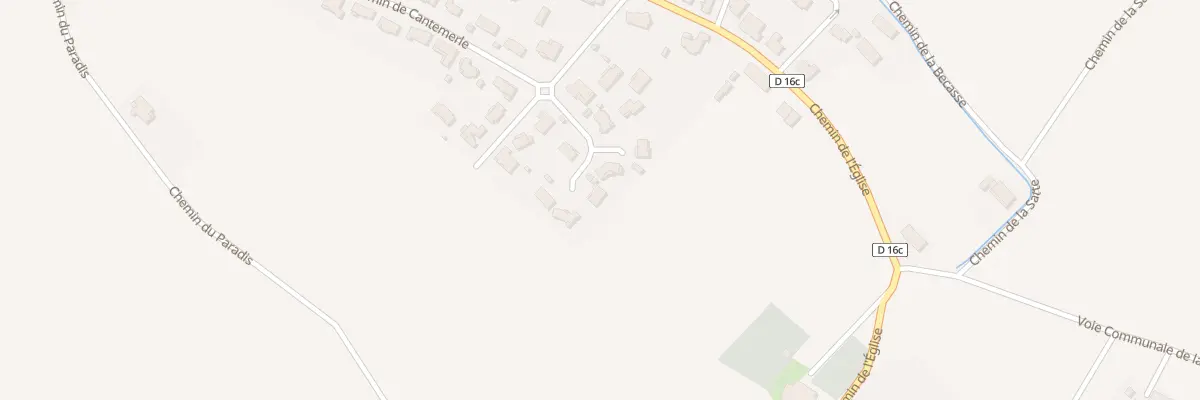 Plan du 53 Che de Cantemerle à Belberaud