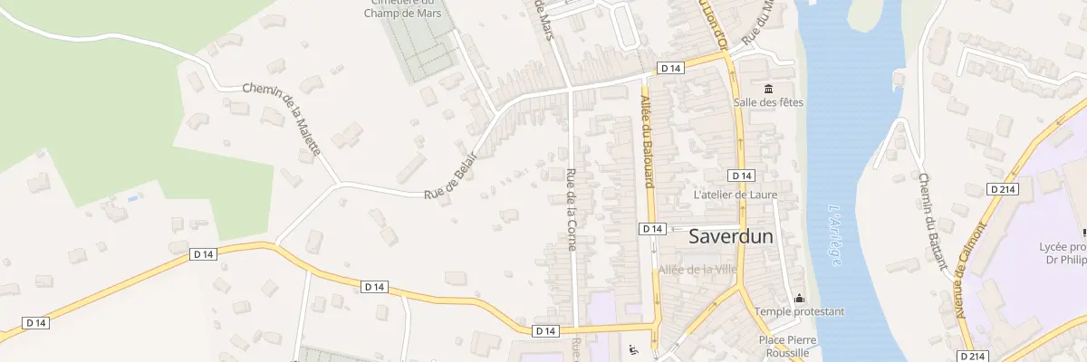 Plan du 6 Rue de la Corne à Saverdun