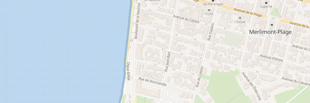 Plan du 12 Av du Calvaire à Merlimont