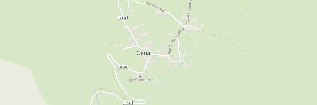 Plan du 18 Le Village à Génat