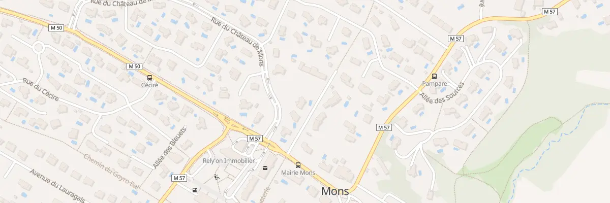 Plan du 6 Rue du Château de Mons à Mons