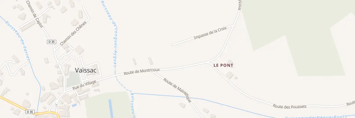 Plan du 6 Imp de la Croix à Vaïssac