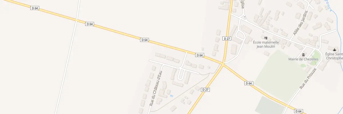 Plan du 10 Rue du Château d’Eau à Chezelles