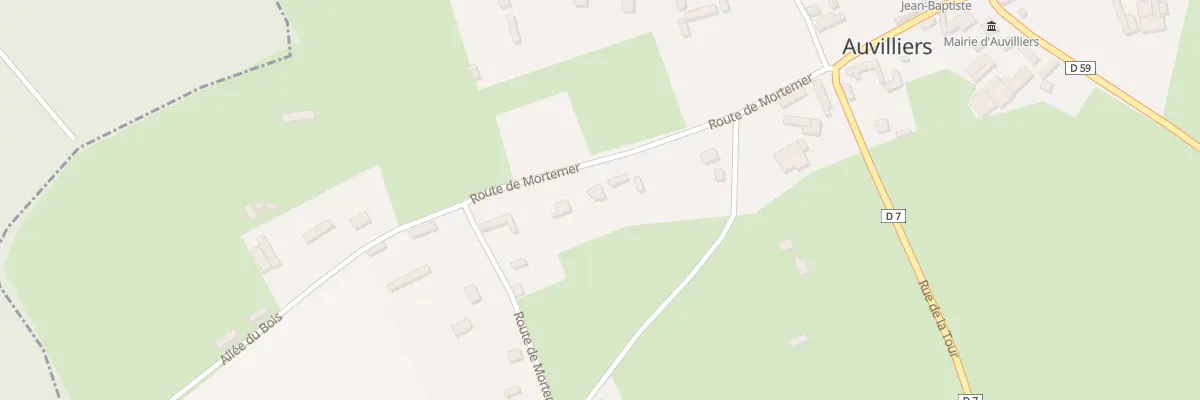 Plan du 7 Rte de Mortemer à Auvilliers