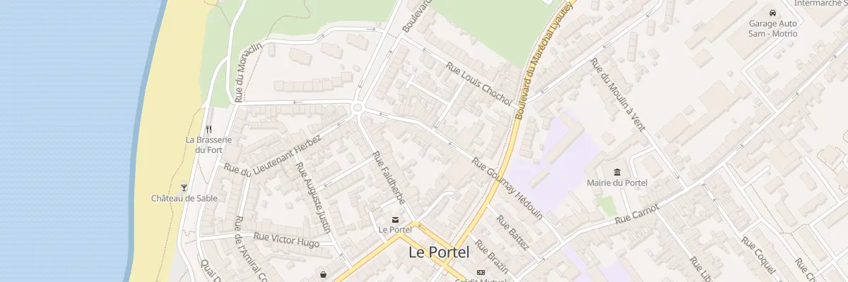 Plan du 16 Rue Gournay Hédouin au Portel
