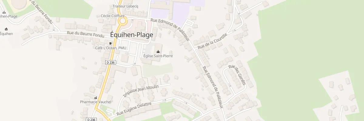 Plan du 28 Rue Edmond de Palezieux à Équihen-Plage