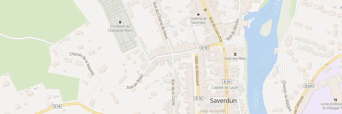 Plan du 2 Rue de la Corne à Saverdun