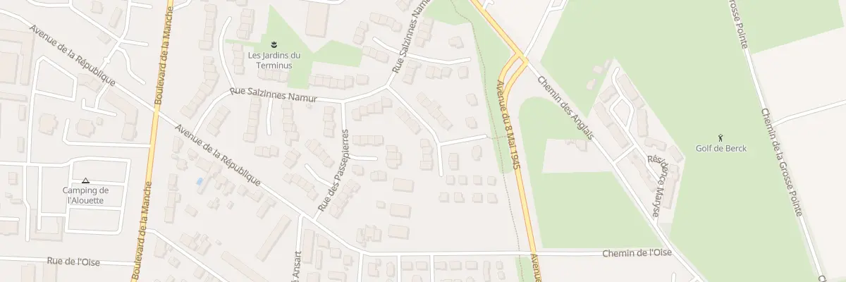 Plan du 10 Rue du Tir aux Pigeons à Berck