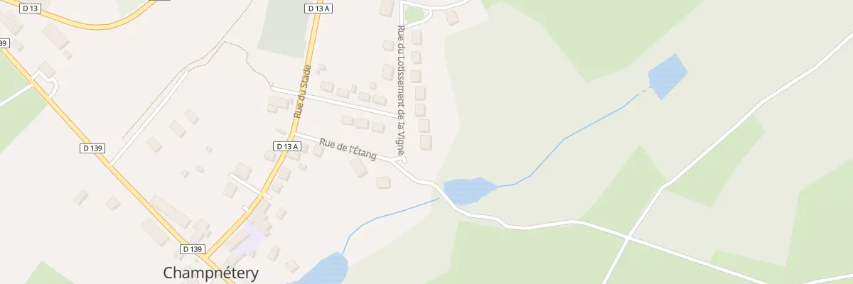 Plan du 8 Rue du Lotissement de la Vigne à Champnétery