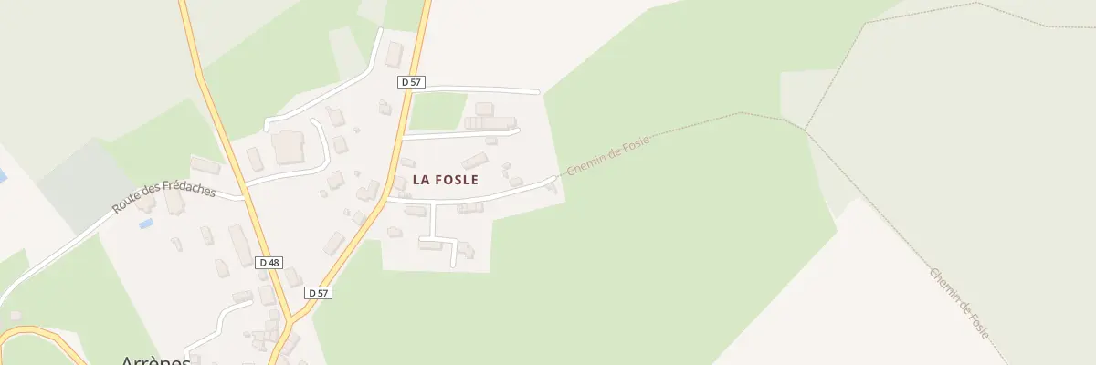 Plan du 19 La Fosle à Arrènes