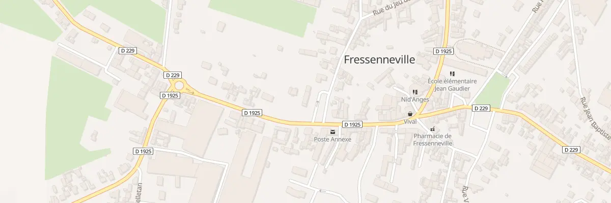 Plan du 24 Rue Jean Jaurès à Fressenneville