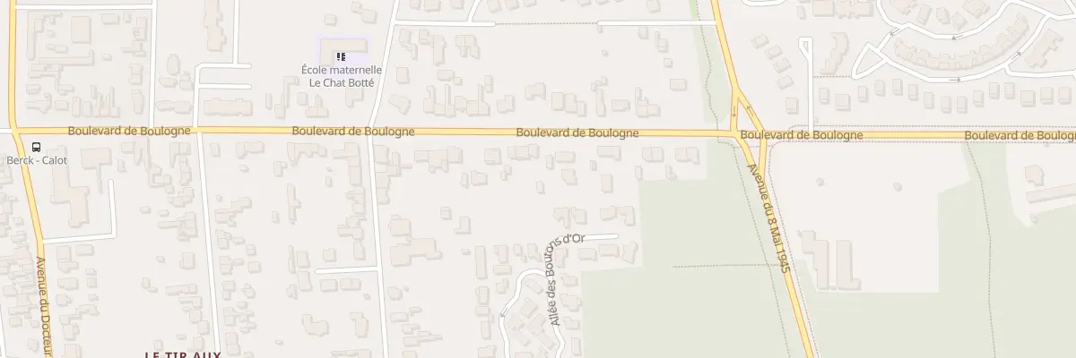 Plan du 60 Bd de Boulogne à Berck